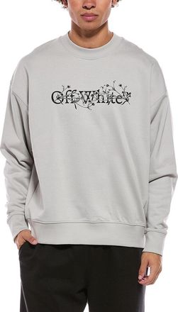 Off-white Floral Bookish Logo Sweatshirt