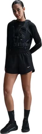 Nike Tempo Dri-FIT hardloopshort met middelhoge taille voor dames (Zwart)