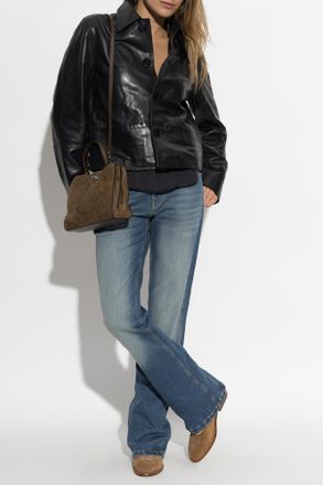Zadig&Voltaire Leather Jacket Lessa, Womens, Black