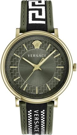 Versace Analoog Horloge - Heren - Horloges - Groen - ONE Size - Accessoires