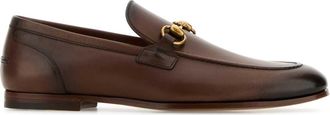 Gucci Two Tone Leather Loafers