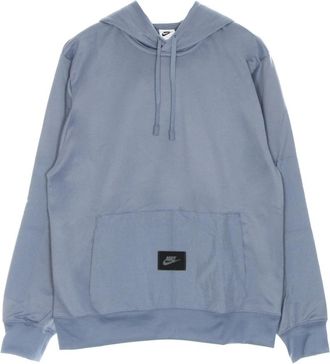 Nike Heren Dri Fit Fleece Hoodie - Heren - Sportshirts - Blauw - XL - Polyester - Fitness