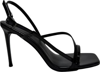 Sergio Moretti Schoenen, Dames, Zwart, 36 EU, Chique Open-Toe Sandalen