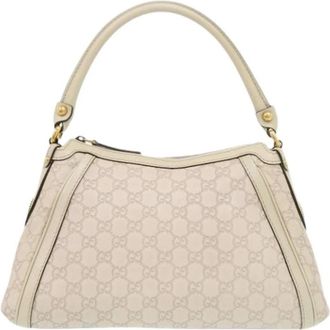 Gucci Pre-owned Vintage Handbag - Dames - Vintage Handtas - Wit - ONE Size - Leer - Vintage