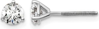 Diamond2Deal 14k Gold 3/4 ct Round Lab Grown Diamond Stud Earrings Screw Back VS Clarity, D-E Color