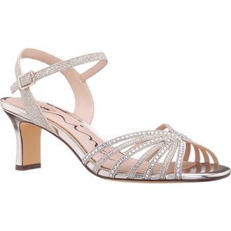 Nina Bryna Ankle Strap Sandal in Platino at Nordstrom, Size 8.5