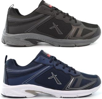 Generic Mens Lightweight Trainers Size 13 Mens Memory Foam Trainers Size 14 Extra Large Trainer Extra Large Shoes Lightweight Shoes Lace Up Sizes 6-14 Black/N