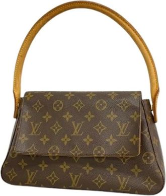 Louis Vuitton Pre-owned Shoulder Bags, female, Brown, Size: ONE SIZE Pre-owned Mini Looping Shoulder Bag
