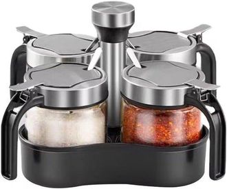 OEM Tarros De Especias Giratorios - Giran 360 Grados - 4 Unidades - 300 Ml