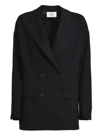 SOLOTRE double-breasted blazer - women - Fabric - 40 - Black