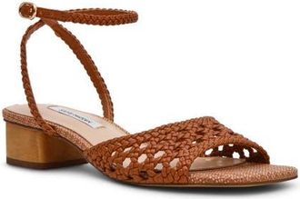 Steve Madden Jessie Ankle Strap Sandal in Cognac at Nordstrom, Size 8.5