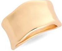 Nordstrom Rack Molten Wide Band Ring in Gold at Nordstrom Rack, Size 7