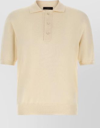Zanone cotton knit polo shirt
