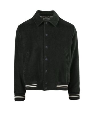 Circolo 1901 Forest Green Cotton-Blend Varsity Coat