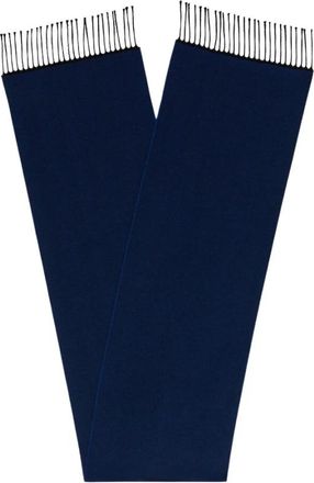 Brooks Brothers Chevron Wollen Sjaal - Heren - Wintersjaals - Blauw - ONE Size - Wol - Accessoires