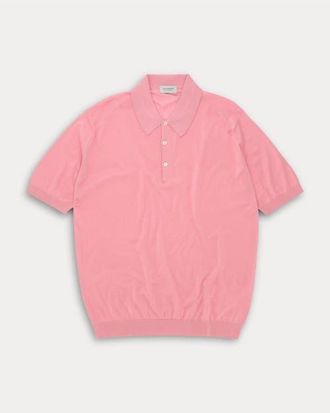 Fortela Isis Short Sleeve Knit Polo in Antique Pink at Nordstrom, Size X-Large