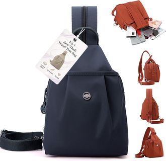 Generic 3 in 1 Anti-Theft Travel Tote Bag, 2026 Upgraded Fabric Multi Compartment Oxford Waterproof 2-Way Commuter Bag for Women (B)