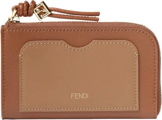 Fendi Accessoires, Dames, Bruin, ONE Size, Kaarthouder