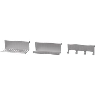 Le Marquier Juego De 3 Accesorios De Acero Inoxidable Para Cocina Exterior (especiero/esp&aacute;tula/esponja) - Le Marquier