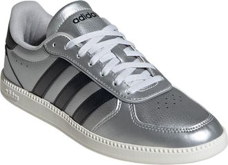 adidas Breaknet Sleek Sneaker in Matte Silver/Black/Off White at Nordstrom Rack, Size 6.5