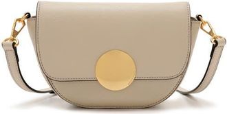 Oryany Lottie Leather Saddle Crossbody Bag in Cream at Nordstrom