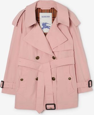 Burberry Short Lightweight Cotton Fitzrovia Trench Coat