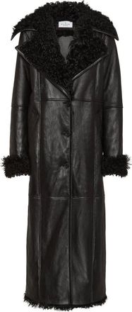 Philipp Plein Jassen, Dames, Zwart, S, Shearling Coat Long