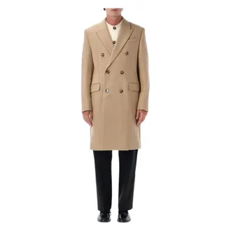 Ami Cappotto doppiopetto in gabardine di lana - - Coats - Uomo - Beige - M