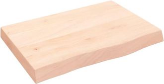 vidaXL Bathroom Countertop 60x40x(2-6) cm Untreated Solid Wood Vidaxl