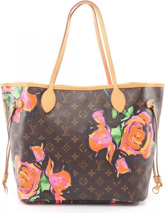 Louis Vuitton Brown Multi-Color Pink Pvc Leather Handbag Tote Bag (Pre-Owned)
