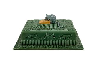 Bordallo Pinheiro Bandeja de Queso Ratón Con Tapa - Bandejas de Queso