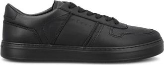 Hogan H668 Leren Sneakers - Heren - Sneakers - Zwart - 41 1/2 EU - Leer - Schoenen