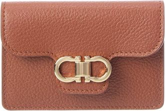 Ferragamo Gancini Leather Card Holder