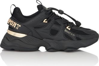 Plein Sport Runner Beast X-01 Unisex in Black/lightgold at Nordstrom, Size 43