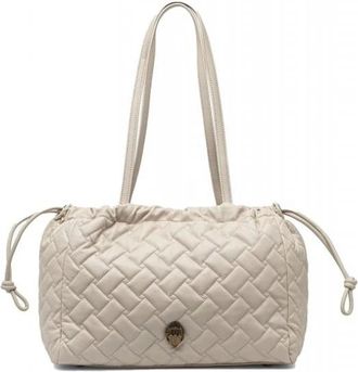 Kurt Geiger Tassen, Dames, Beige, ONE Size, Leer, Kensington String Tote