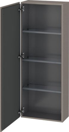 Duravit Armario Semi Alto Duravit L-cube, Anchura 500mm, Profundidad 243mm, 1 Puerta, Abatible A La Izquierda, Color: Terra Mate - Lc1169l1414