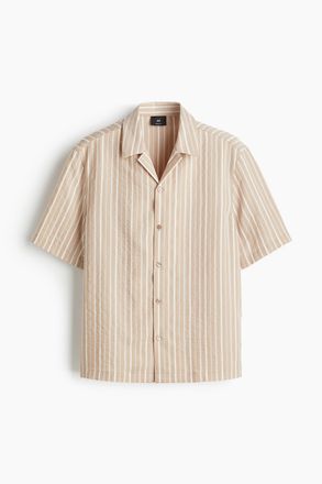 H&M Freizeithemd aus Lyocellmix in Regular Fit - Brown