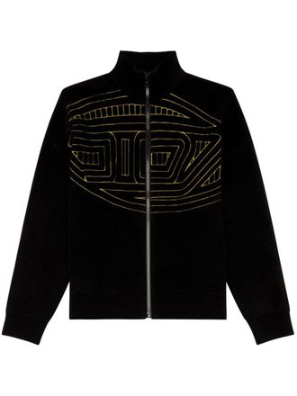 Diesel K-Ralus jack met logoprint - Zwart