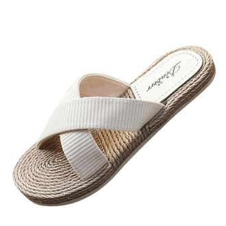 Generic Womens Summer Open Slippers, Womens Rubber Sole, Non-Slip Swimming Sandals, Breathable, Lightweight Beach Shoes, Indoor and Outdoor Casual Spring Beac