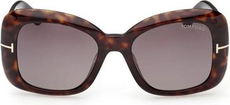 Tom Ford Sunglasses Ft1348 52 K Sandra Brown/Roviex Gradient Womens