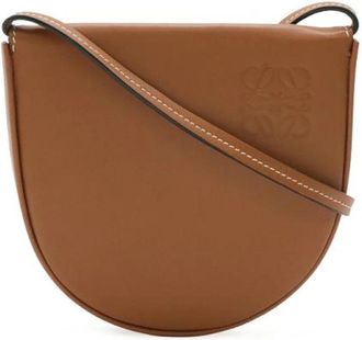 Loewe Pre-owned Anagram Calf Shoulder Bag - Dames - Vintage Schoudertas - Bruin - ONE Size - Leer - Vintage