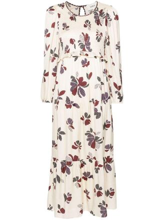 BA&SH Abito midi Daya - Toni neutri