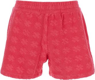 Tory Burch Korte Broeken, Dames, Roze, L, Katoen, Roze Terry Shorts