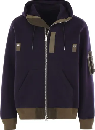 sacai Zip-up Hoodie