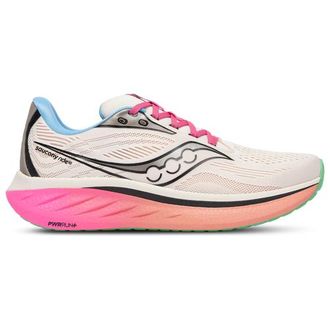 Saucony Mens Ride 18 - Running Shoes Salmon/Red/White Size 10.0