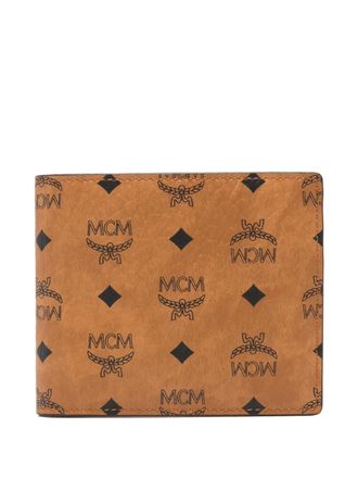MCM Portafoglio con logo - Marrone
