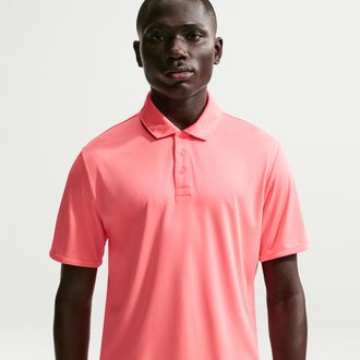 Nike Mens Par Dri-FIT Golf Polo in Pink | IQ6616-804