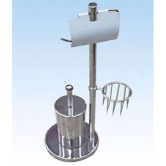 Trade Shop Trade Shop - Piantana Porta Carta Igienica Sapone Rotolo Scopino Accessori Arredo Bagno