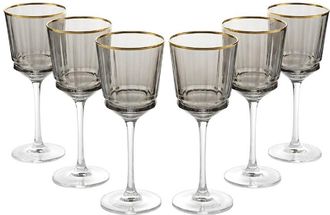 Barski Set Of 6 Wine Glasses