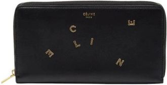Celine Pre-owned Wallets, female, Black, Size: ONE SIZE Pre-owned Leather Wallet